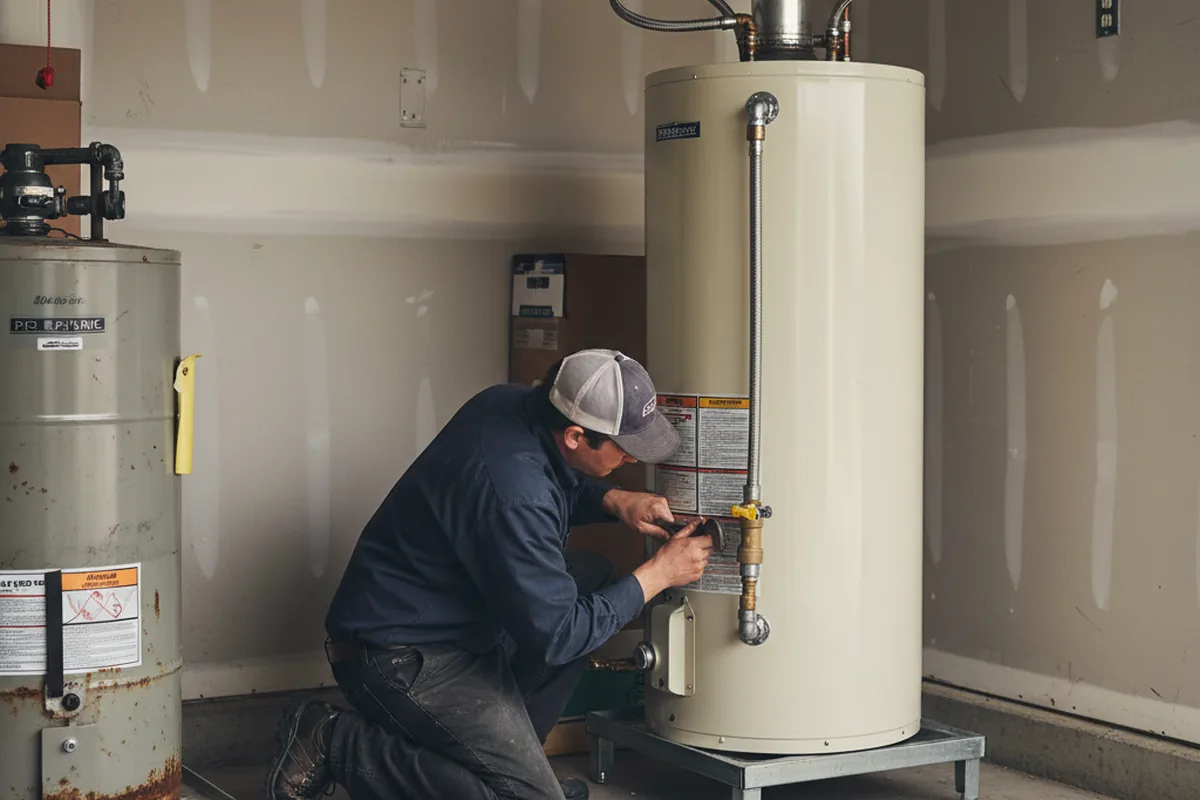 Water heater and shutoff valve replacement in Vale